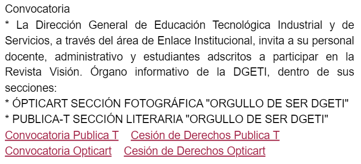 Previsualización de la convocatoria